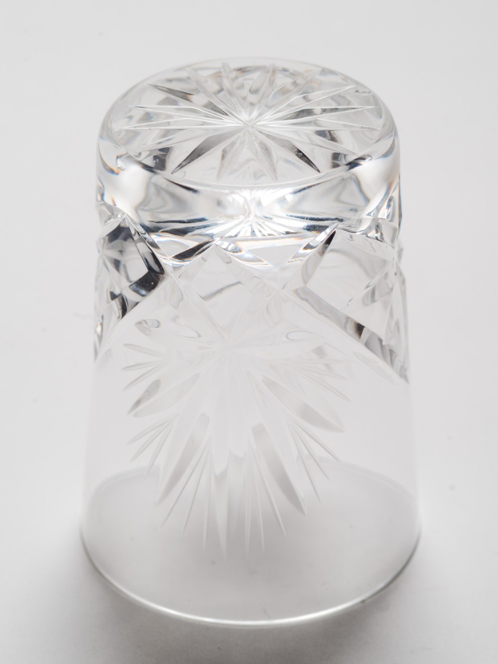 Set of 6 Cut Glass Whiskey Tumblers, Circa 1920 View IV