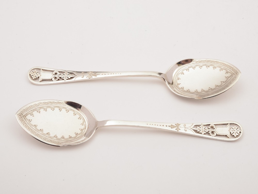 Cased Pair of Edwardian Preserve Spoons, Circa 1905 View IV