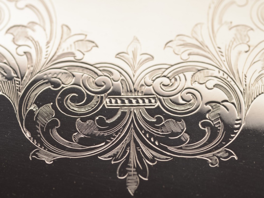 Edwardian Oval Silver Plated Tray, Circa 1905 View V