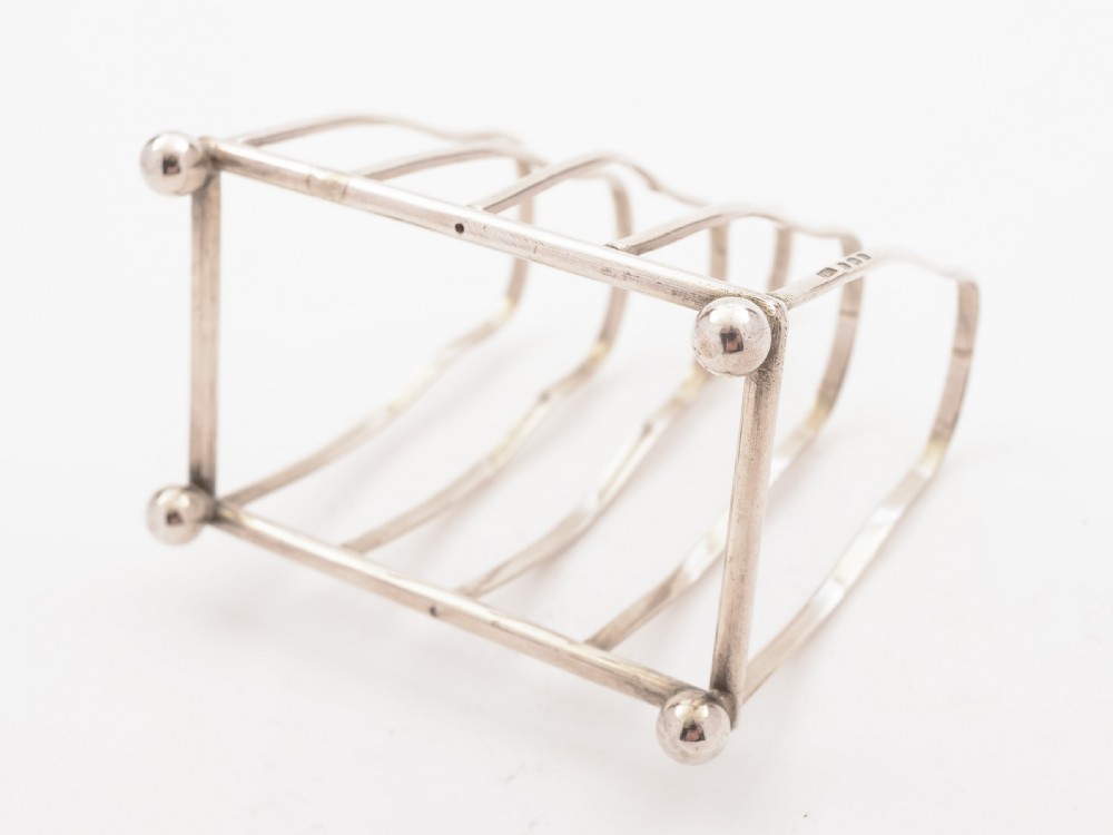 Silver Toast Rack, Birmingham 1932 View II