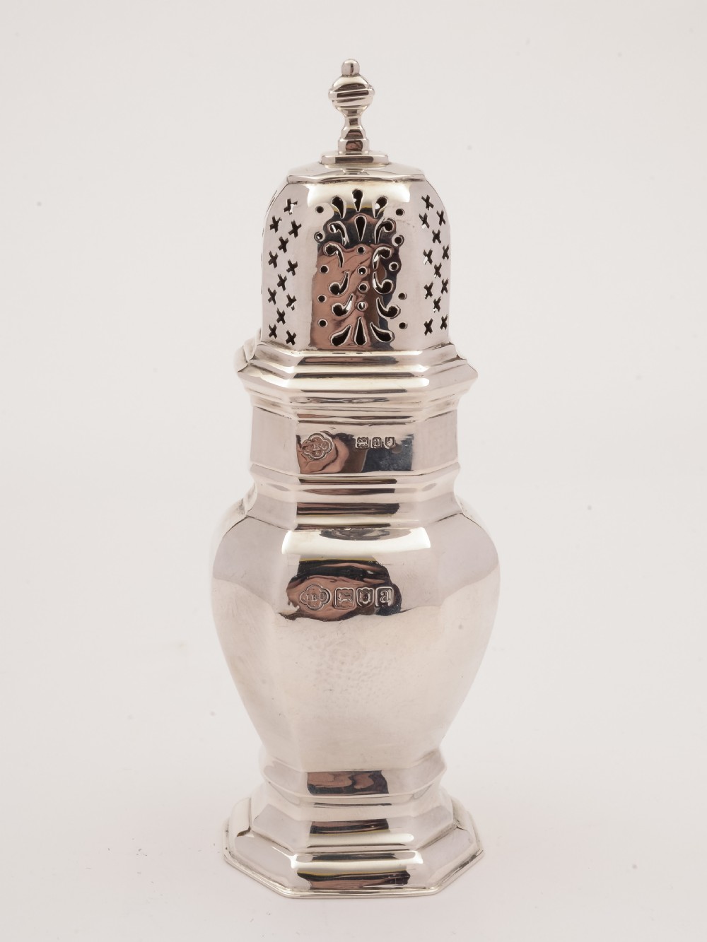 Silver Sugar Shaker, London 1916 View II