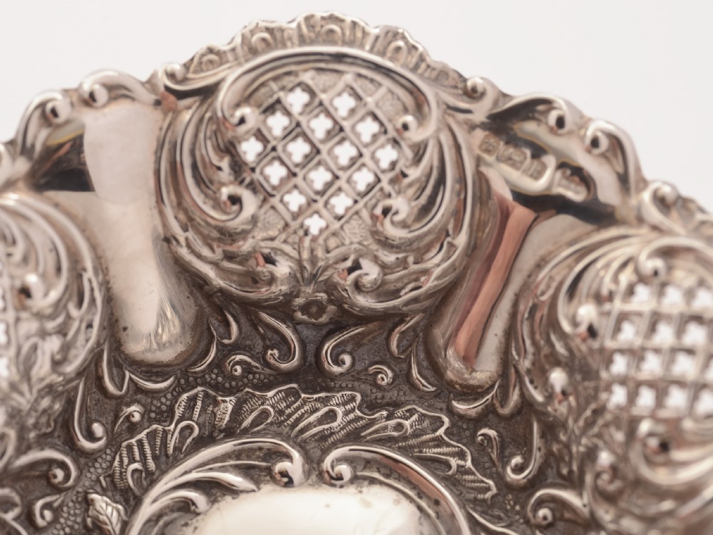 Pair of Edwardian Silver Bon Bon Dishes, Sheffield 1902 View III