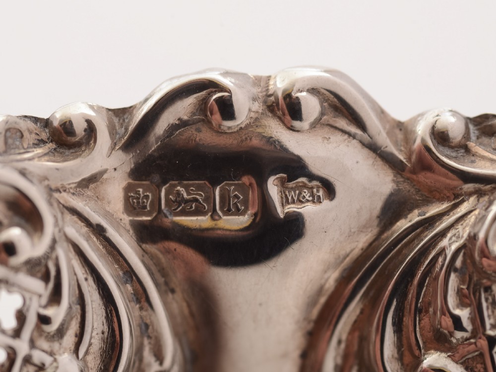 Pair of Edwardian Silver Bon Bon Dishes, Sheffield 1902 View V