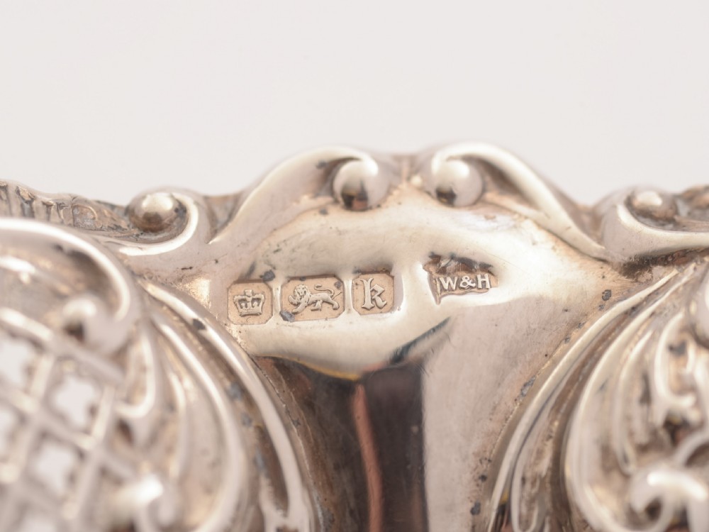 Pair of Edwardian Silver Bon Bon Dishes, Sheffield 1902 View VI