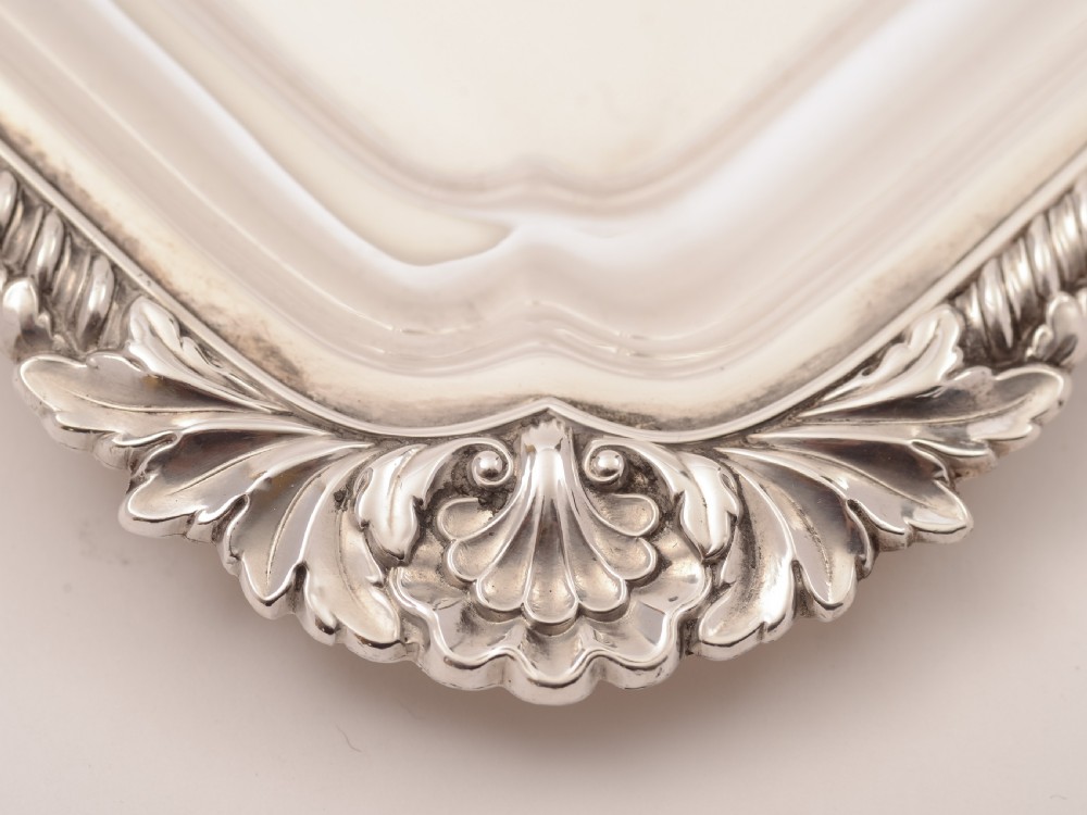 Large Victorian Silver Plated Serving Tray, Circa 1890 View IV