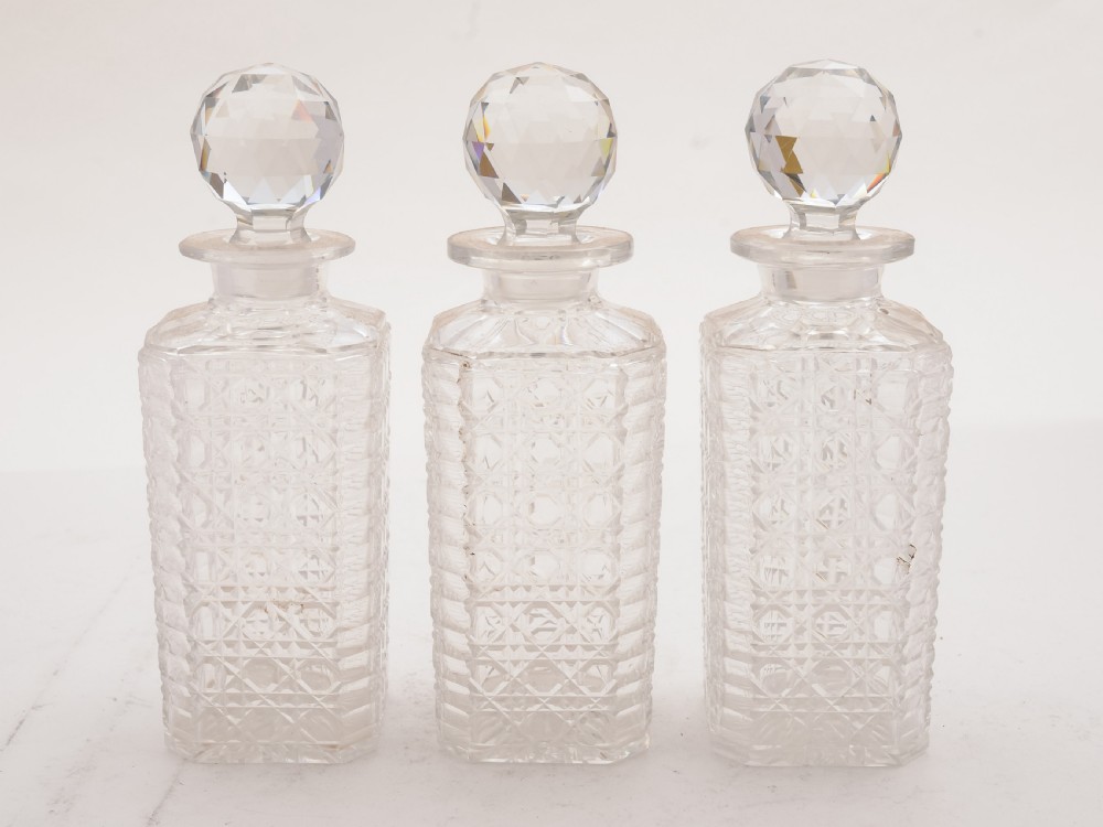 Victorian 3 Bottle Tantalus, Circa 1880 View VI