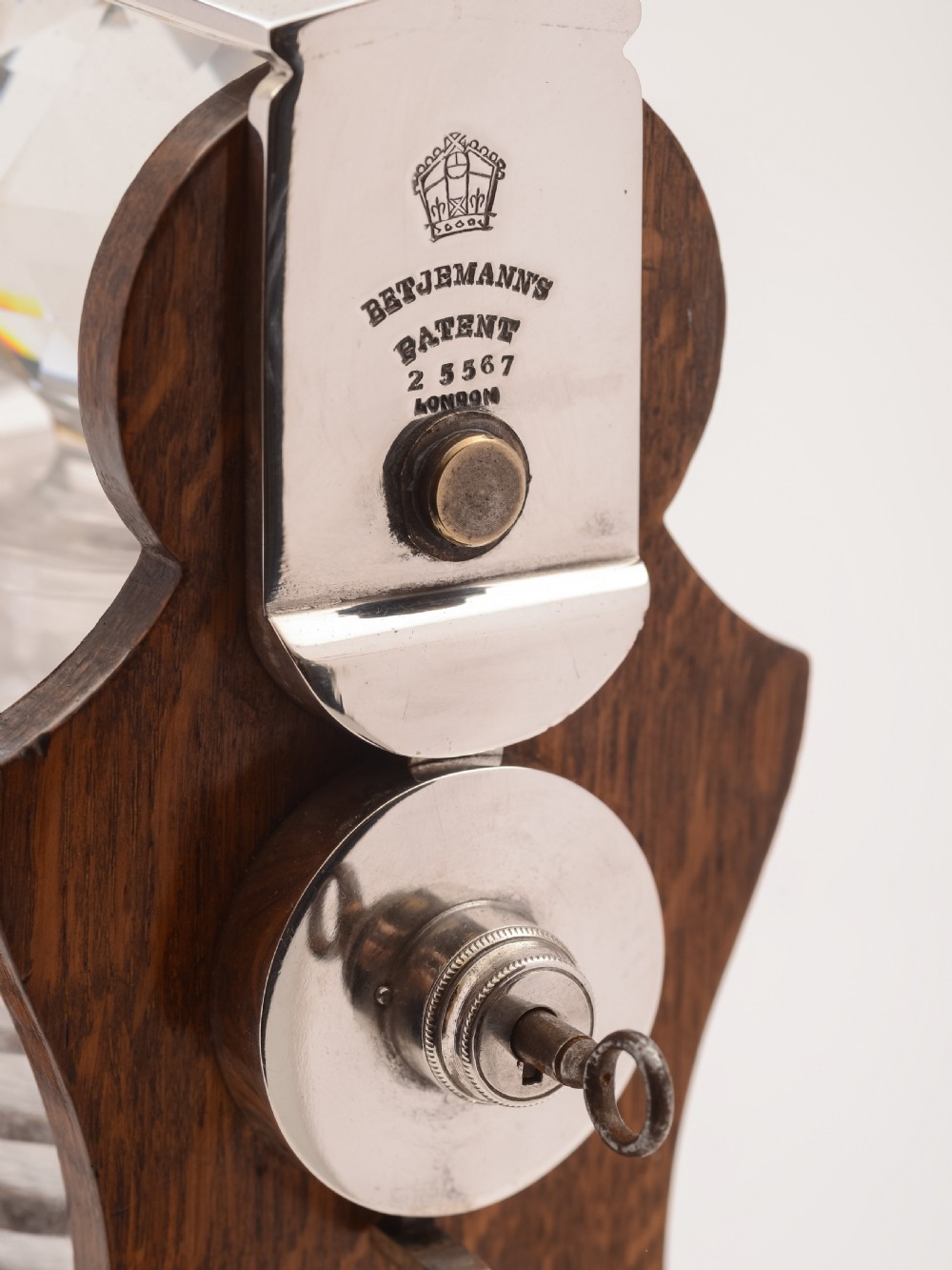 Victorian 3 Bottle Tantalus, Circa 1880 View VII