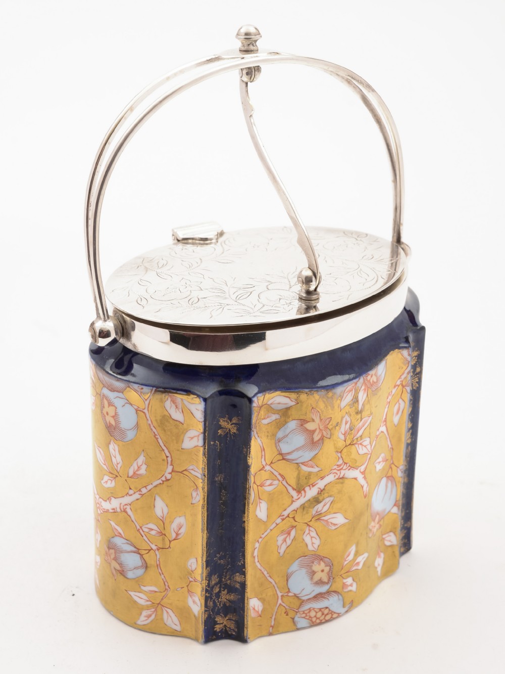 Victorian Wedgwood China Biscuit Box, Circa 1890