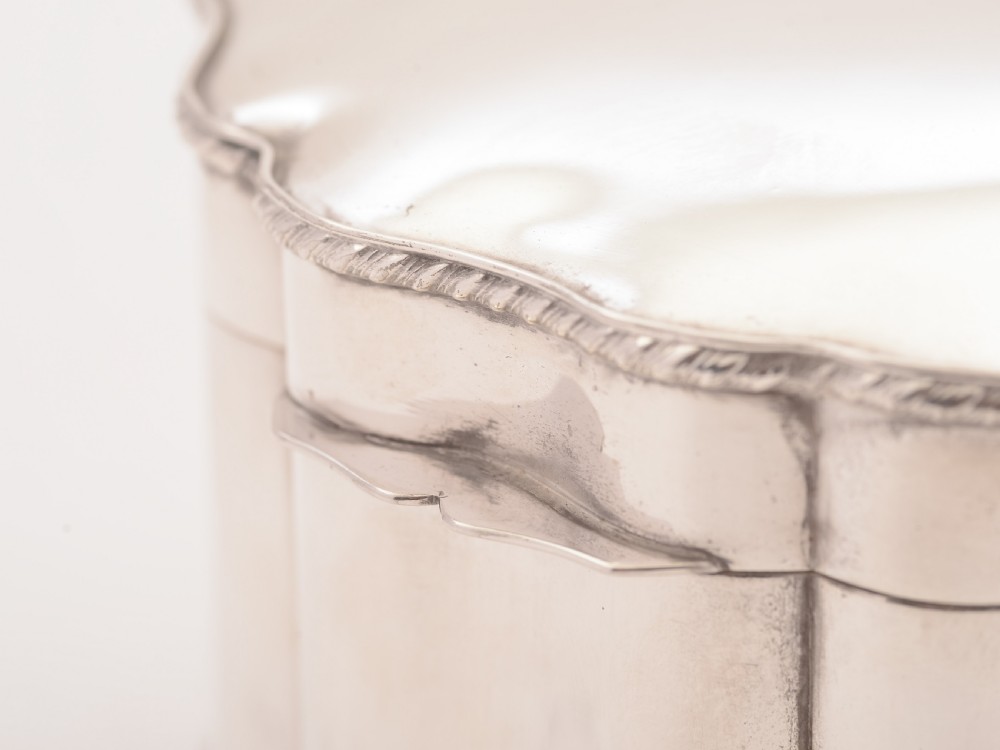 Silver Plated Biscuit Box, Circa 1920 View II