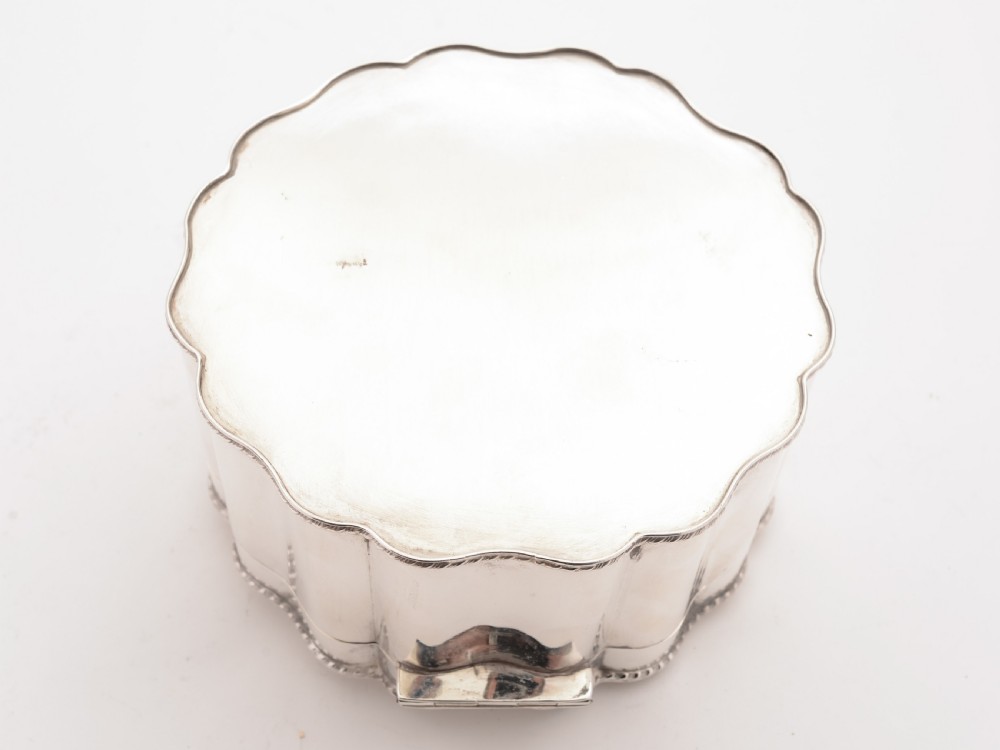 Silver Plated Biscuit Box, Circa 1920 View V