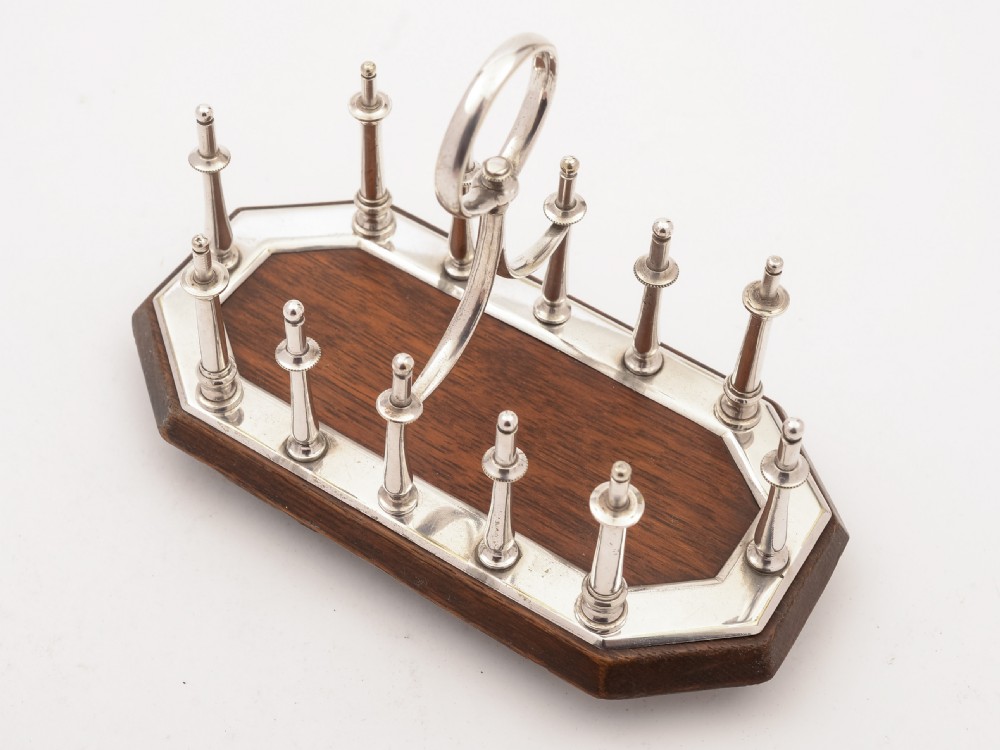 Victorian Oak and Silver Plated Toast Rack, Circa 1890 View II
