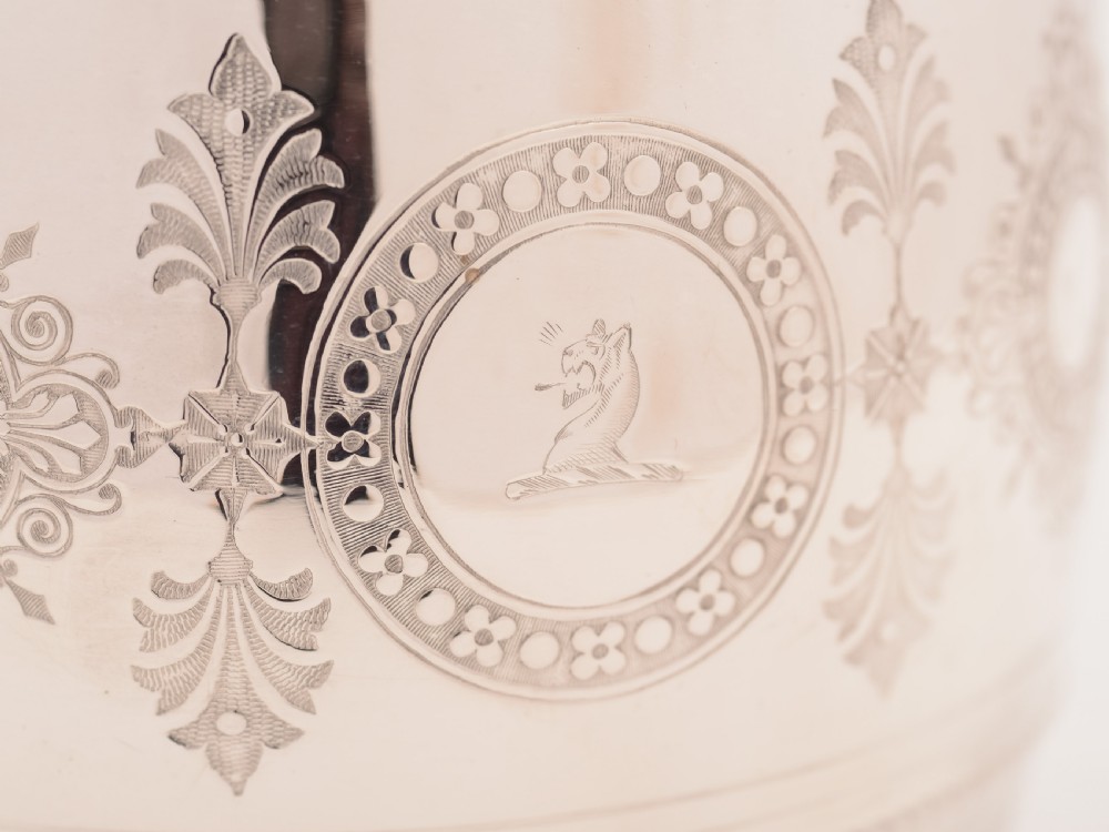 Victorian Silver Plated Biscuit Barrel, Circa 1880 View IV