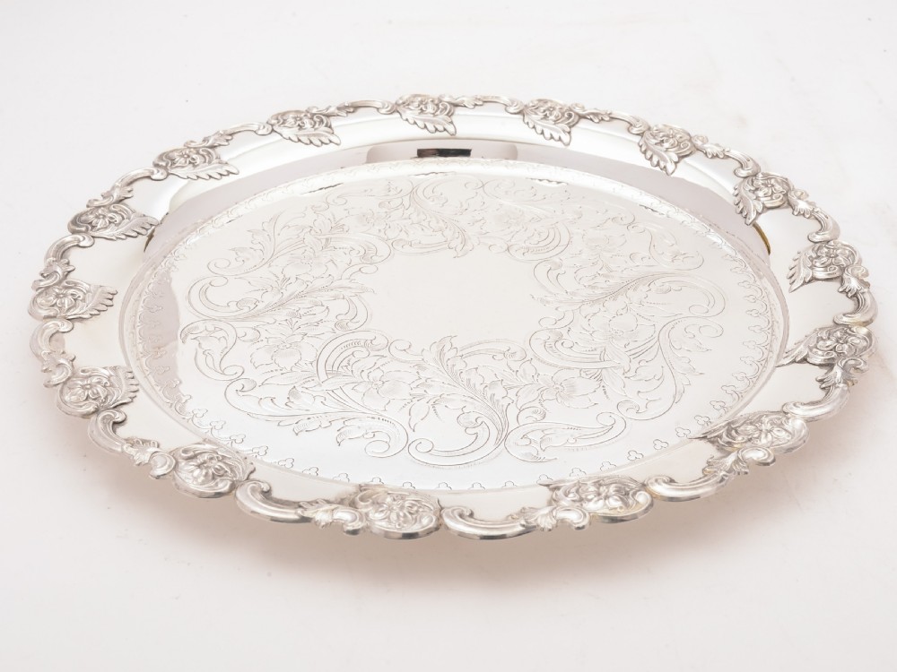Edwardian Silver Plated Tray, Circa 1905 View II