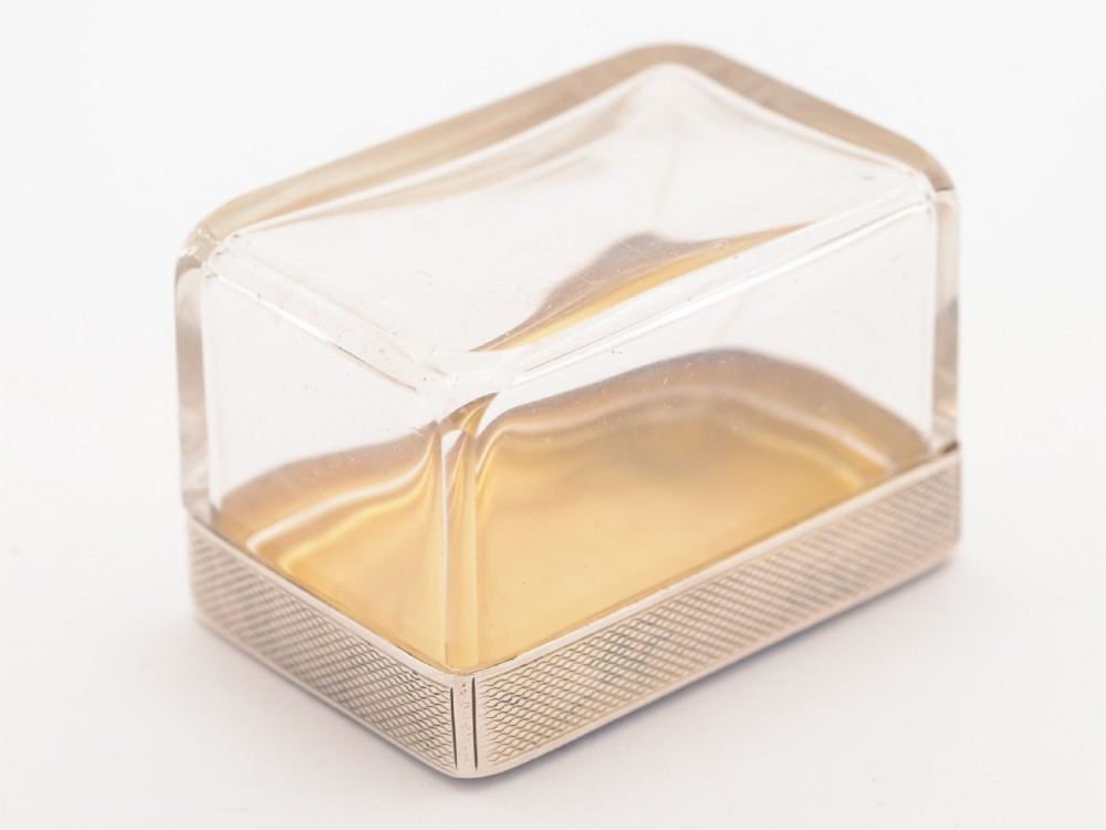 Art Deco Blue Guilloche Enamel-Topped Box View III
