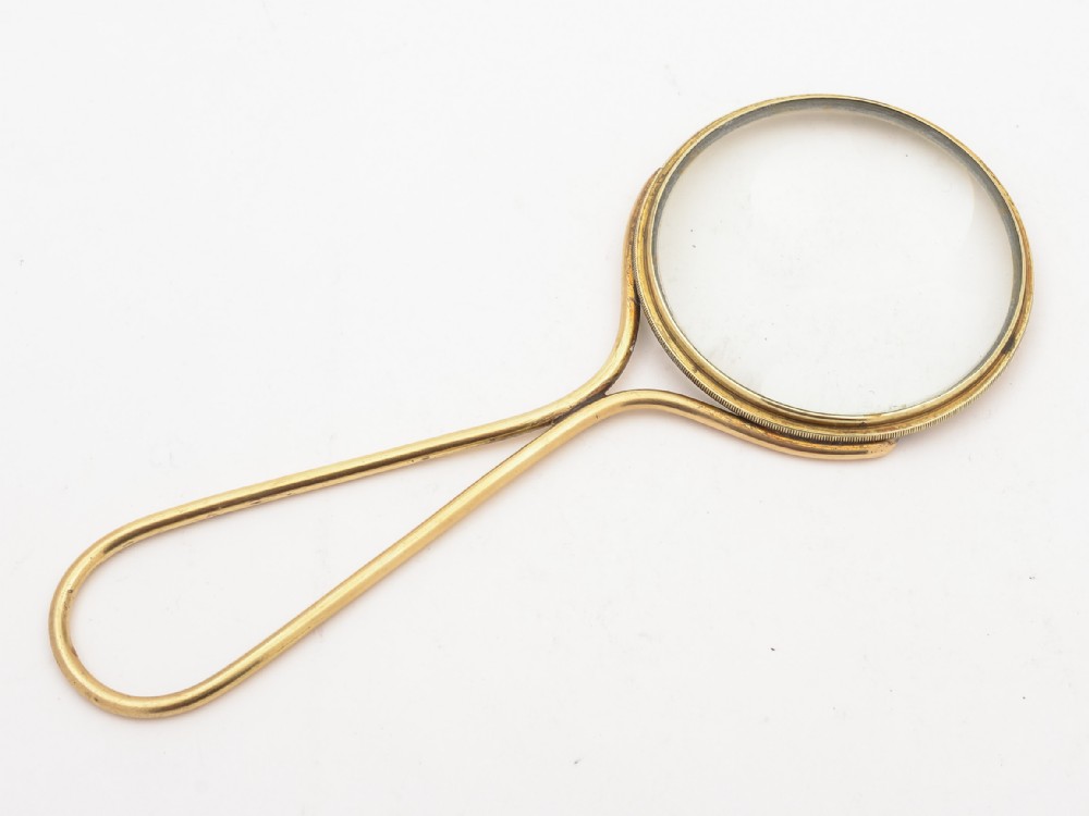 Brass Magnifying Glass, Circa 1920