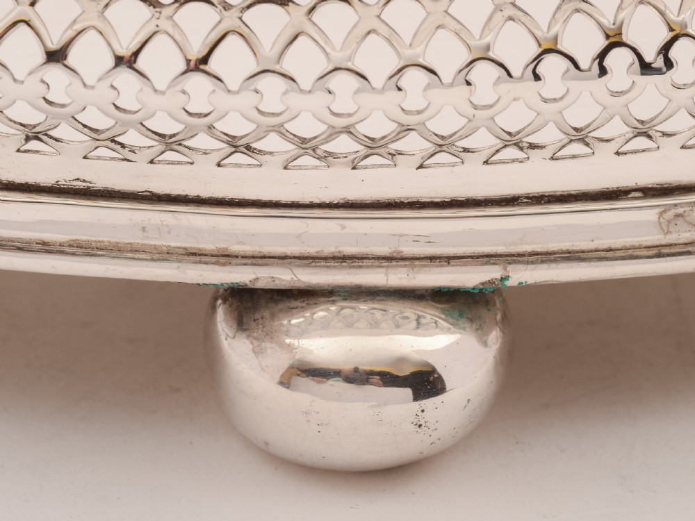 Large Victorian Silver Plated Gallery Tray, Circa 1890 View III