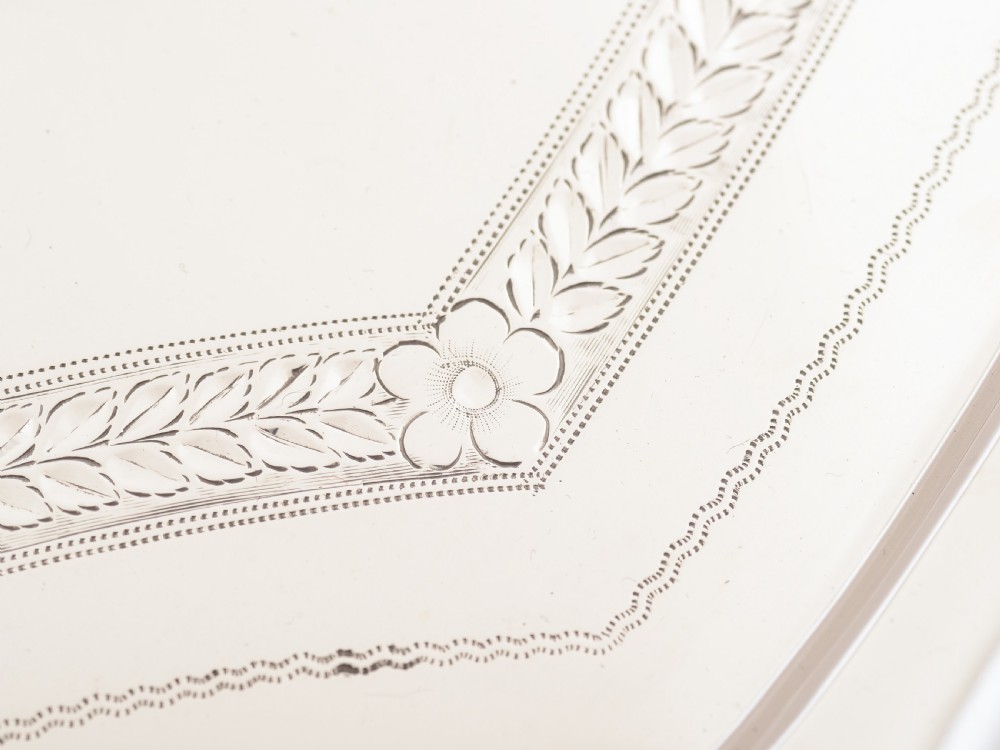 Edwardian Silver Plated Serving Tray, Circa 1905 View IV