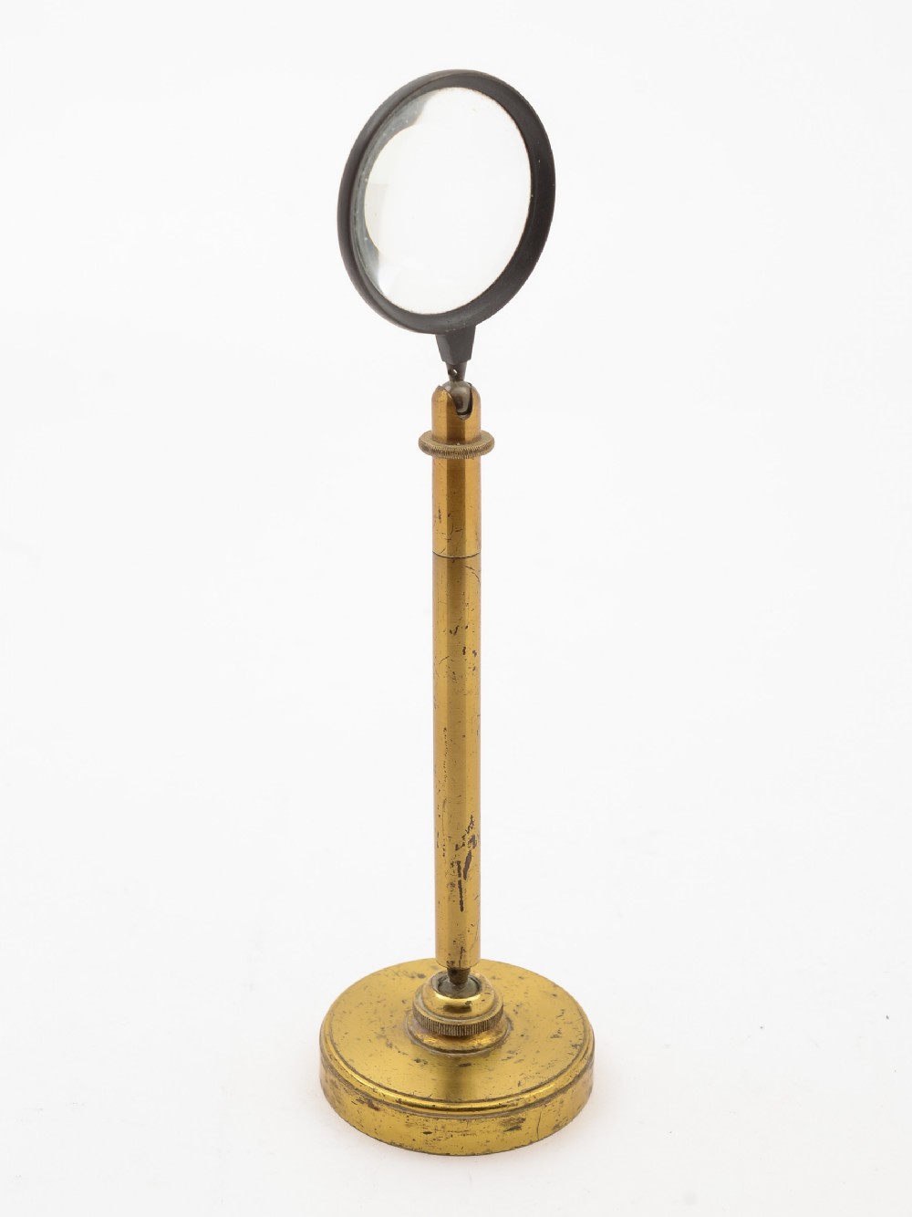 Victorian Scientific Brass Magnifying Glass, Circa 1880