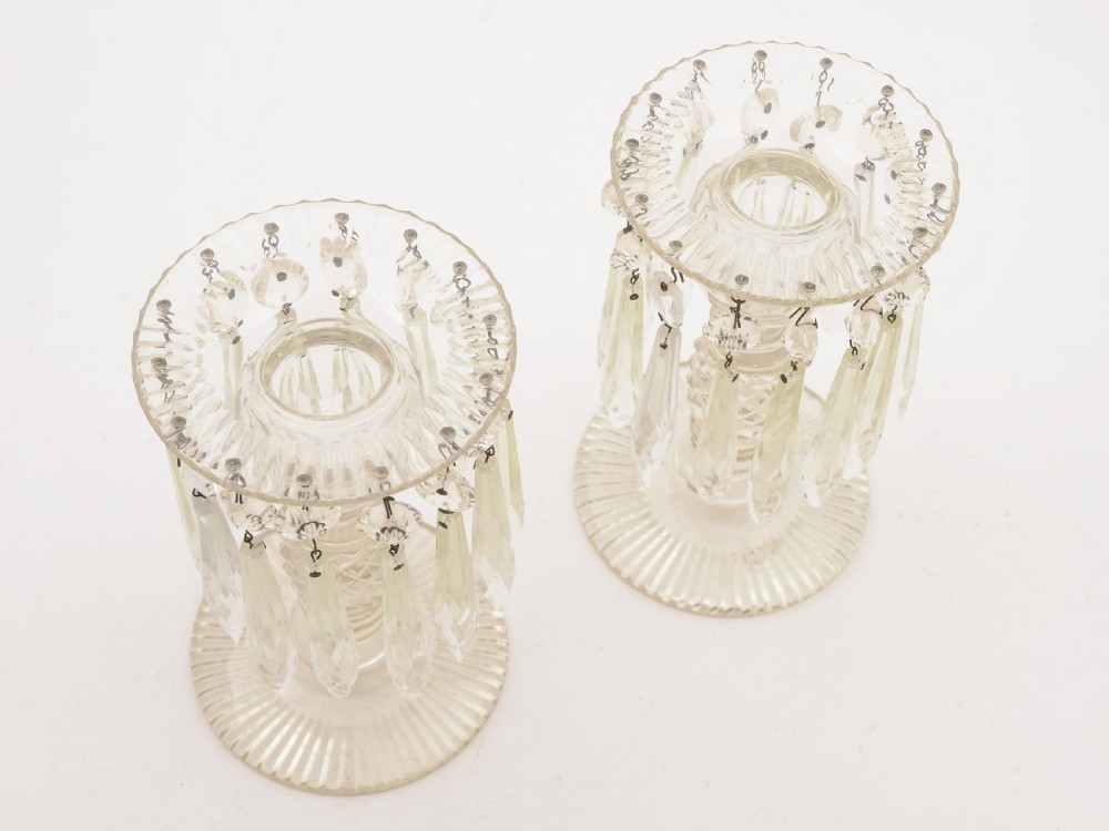 Pair of Edwardian Cut Glass Lustres, Circa 1905 View II
