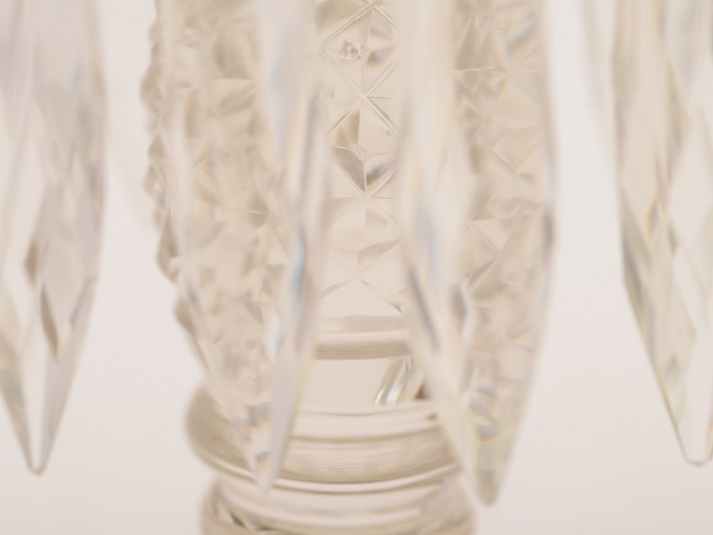 Pair of Edwardian Cut Glass Lustres, Circa 1905 View III