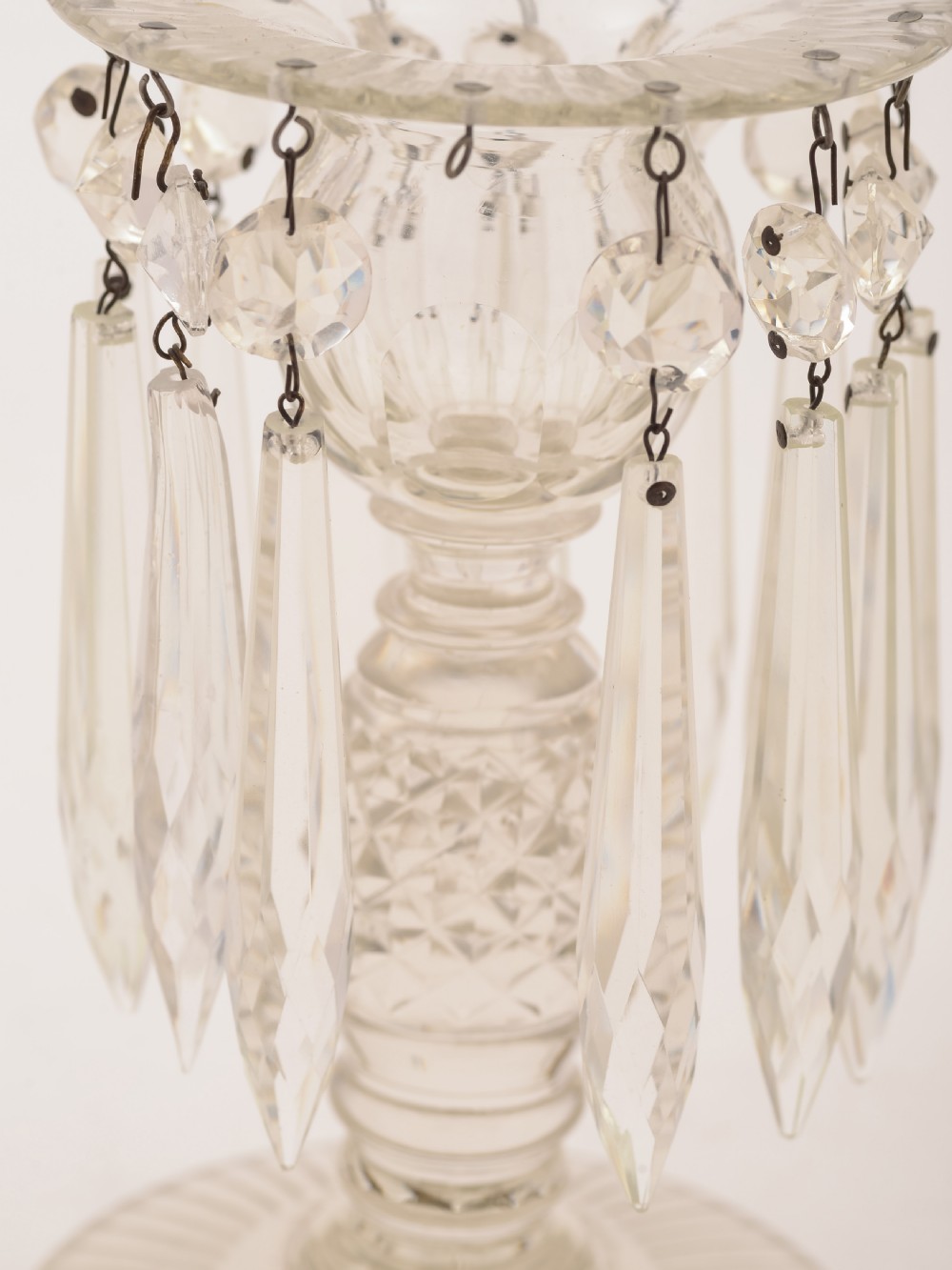 Pair of Edwardian Cut Glass Lustres, Circa 1905 View IV