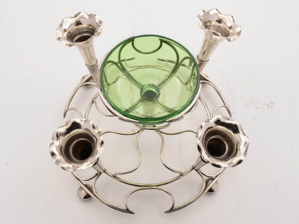 Edwardian Silver Plated Eperne, Circa 1905 View II