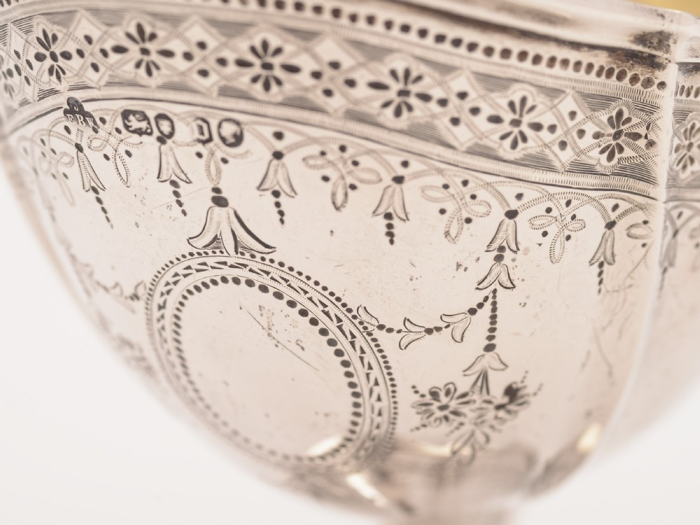 Victorian Silver Sugar Basket, London 1869 View VI