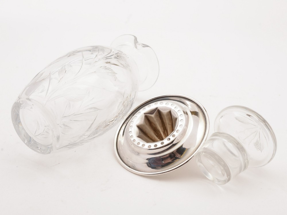 Art Deco Glass Cocktail Shaker, Circa 1930 View III