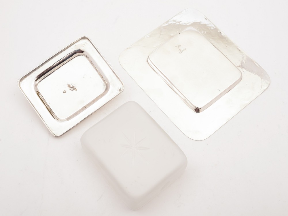 Victorian Silver Plated and Glass Butter Dish, Circa 1890 View IV