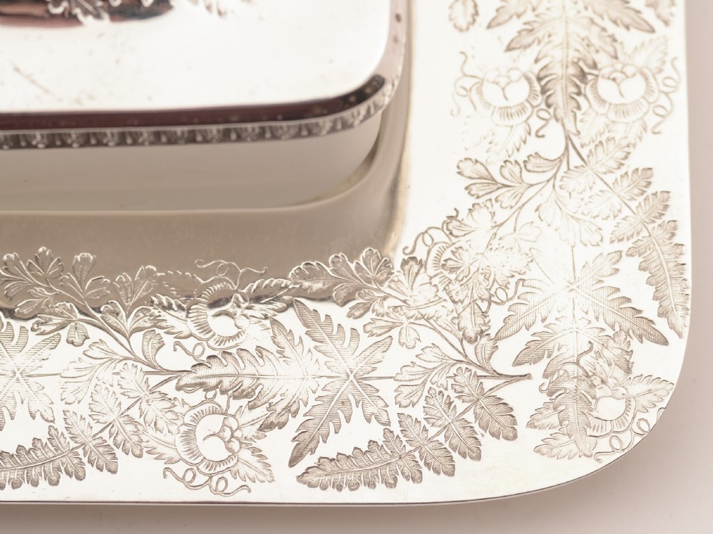 Victorian Silver Plated and Glass Butter Dish, Circa 1890 View VI