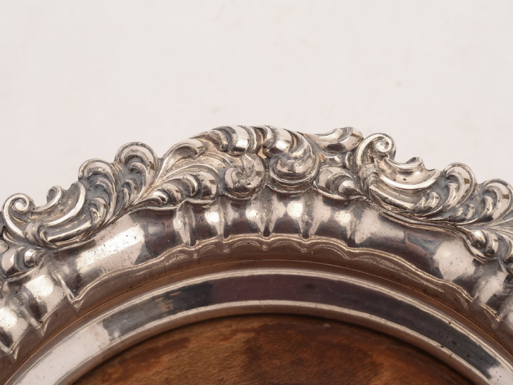 Pair of Victorian Sheffield Plated Coasters, Circa 1870 View III
