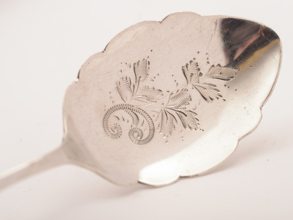 Cased Pair of Silver Preserve Spoons, Sheffield 1912 View VI
