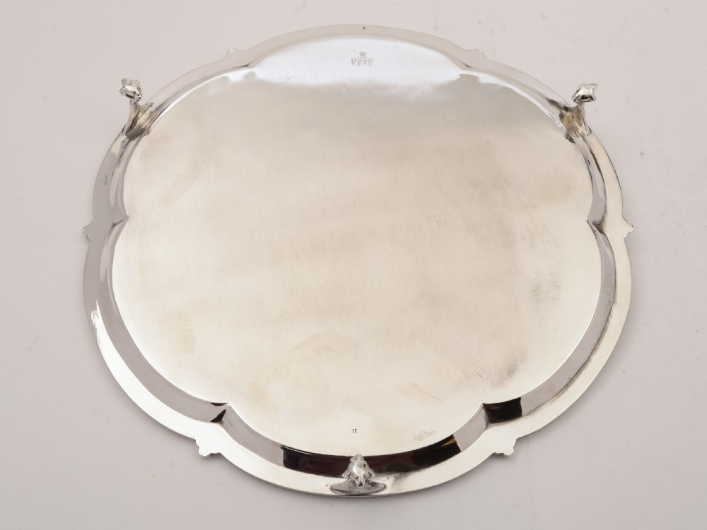 Victorian Silver Plated Salver, Circa 1890 View II