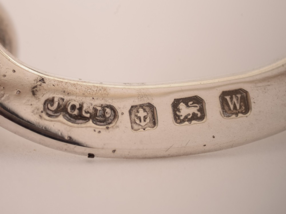 Silver Loaf-Shaped Toast Rack, Birmingham 1921 View V
