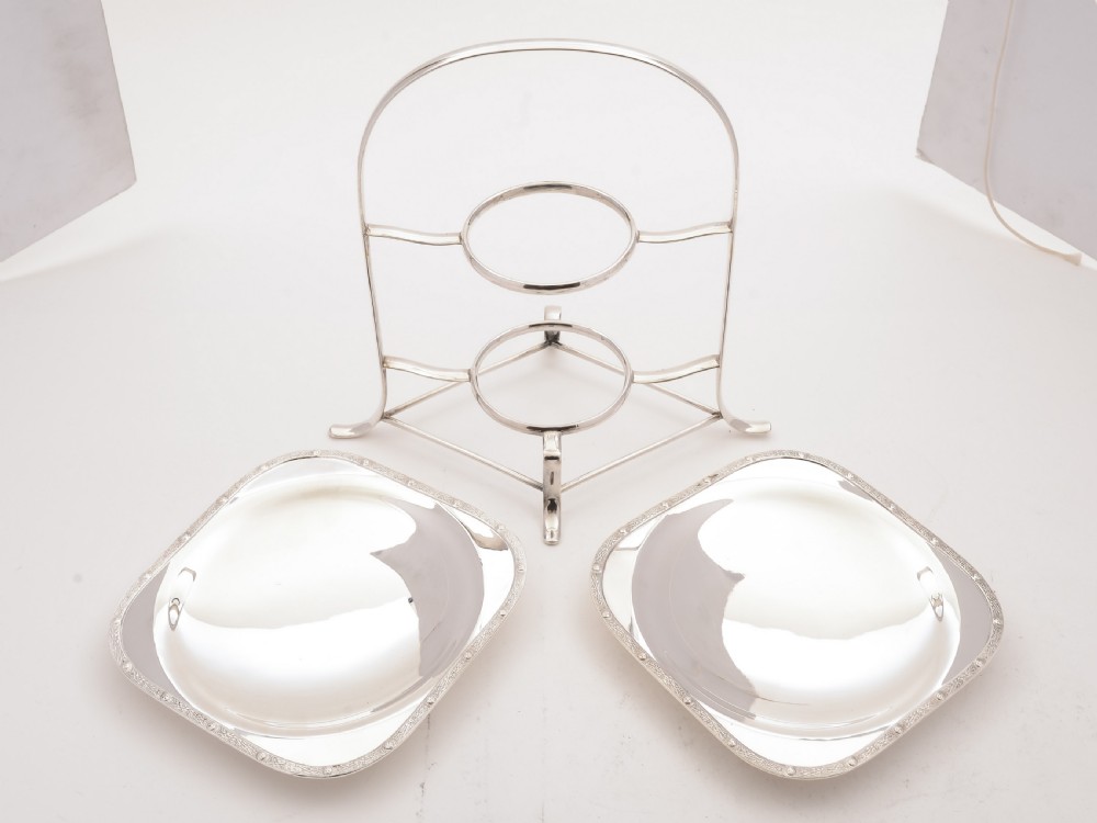 2 Tier Art Deco Cake Stand, Circa 1930 View III