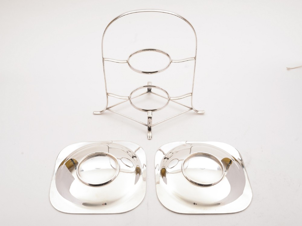 2 Tier Art Deco Cake Stand, Circa 1930 View IV