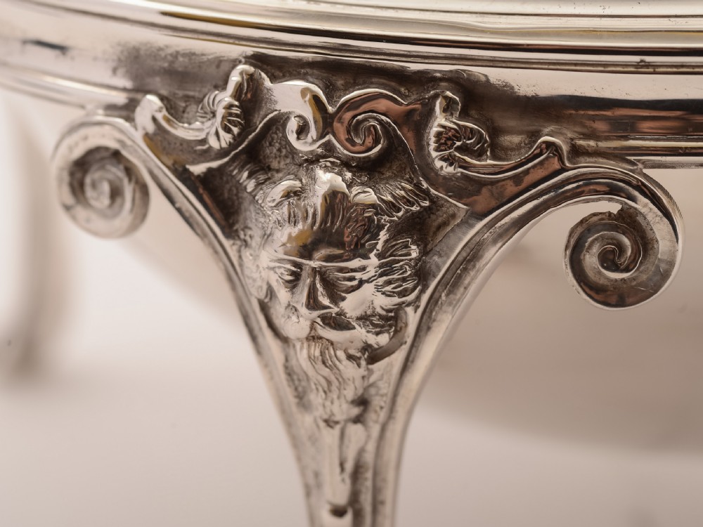 Victorian Silver Plated Rollover Dish, Circa 1880 View V
