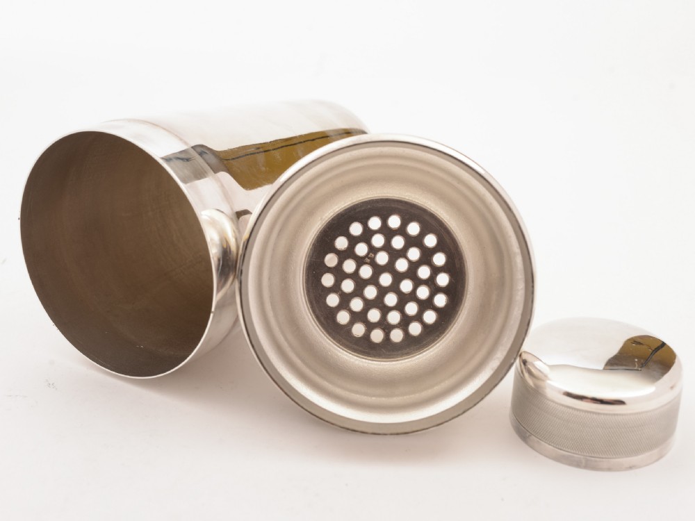 Art Deco Silver Plated Cocktail Shaker, Circa 1930 View III