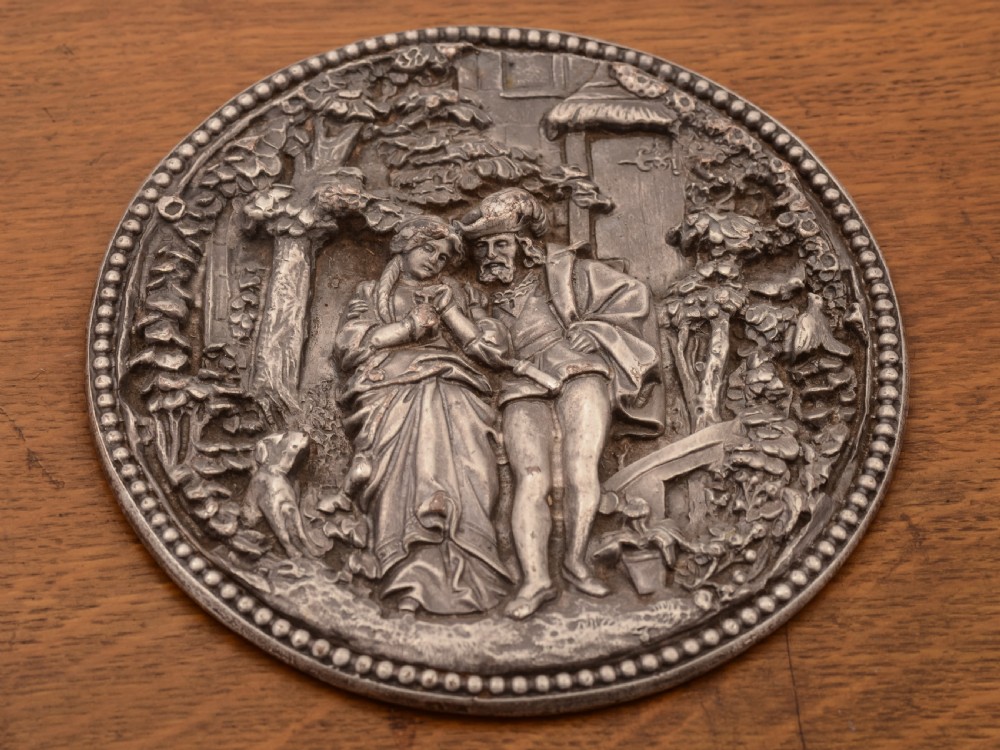 Victorian Circular Oak Drinks  Tray, Circa 1890 View II