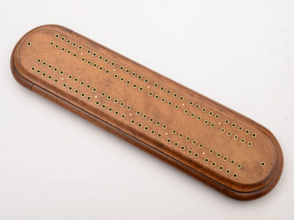 Victorian Maple Wood Cribbage Board, Circa 1880 View V