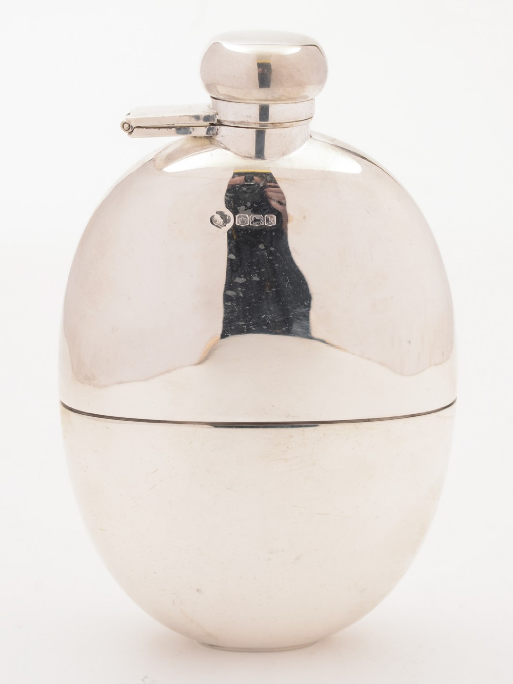 Large Silver Hip Flask, Sheffield 1927