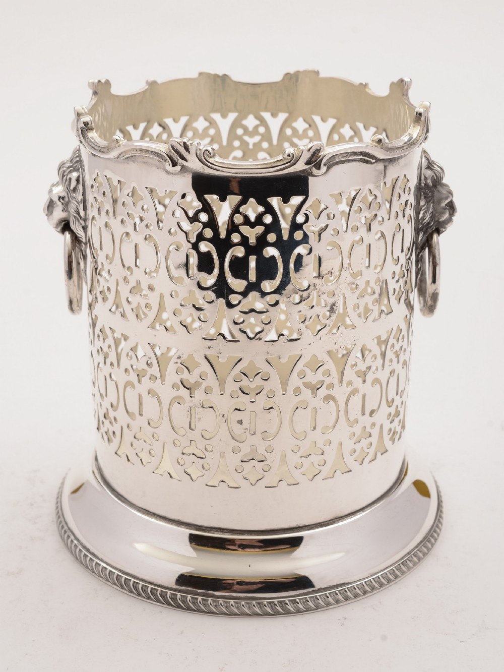 Edwardian Silver Plated Bottle Holder, Circa 1905
