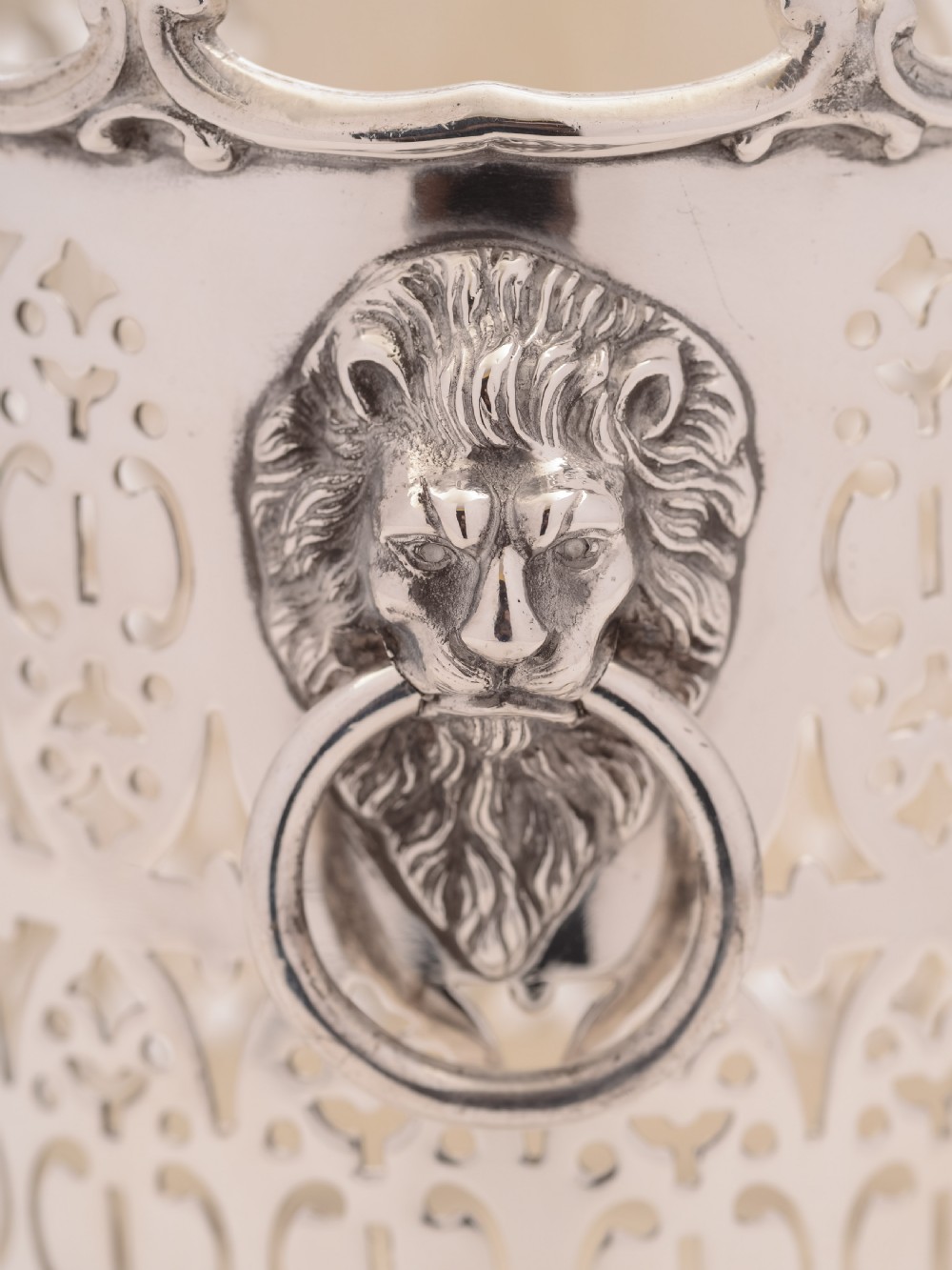 Edwardian Silver Plated Bottle Holder, Circa 1905 View V