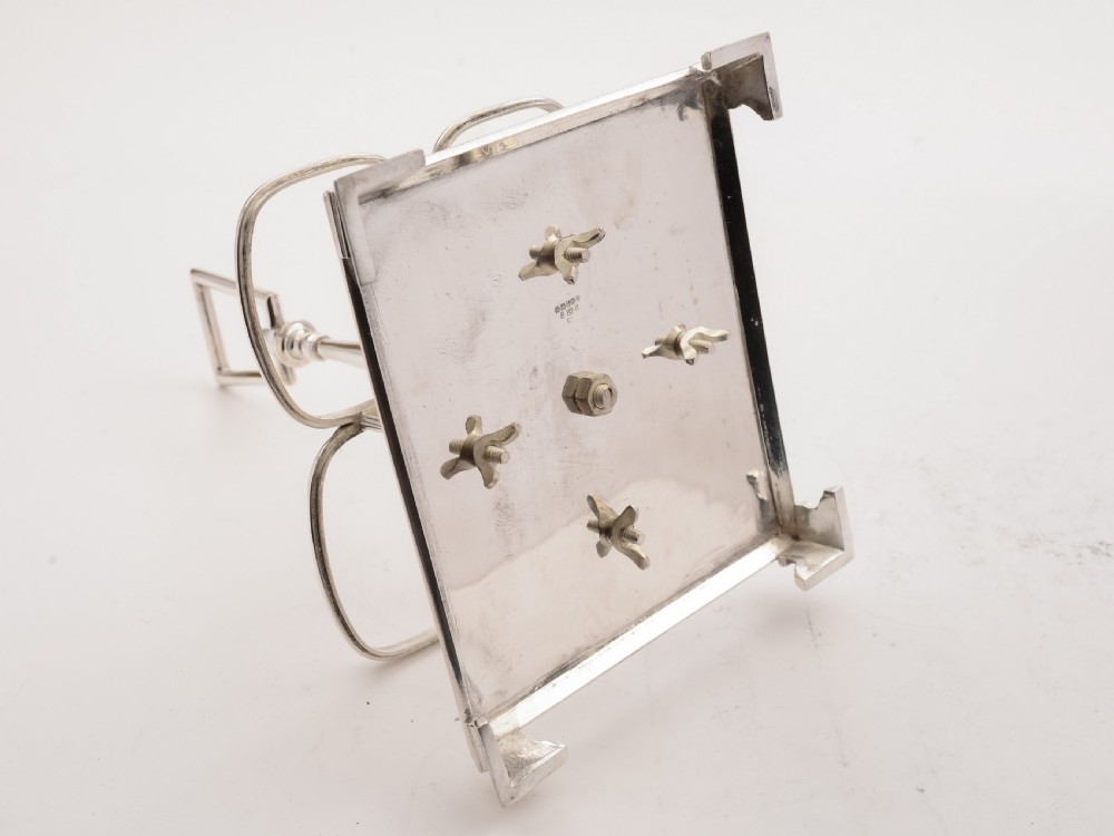 Edwardian Silver Plated Decanter Stand, Circa 1905 View V
