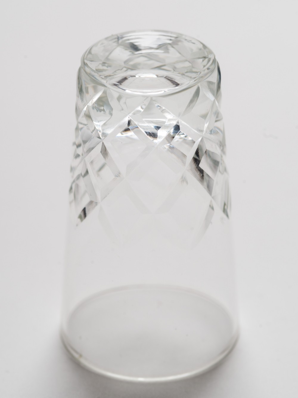 Set of 10 Cut Glass Shot Glasses, Circa 1930 View IV