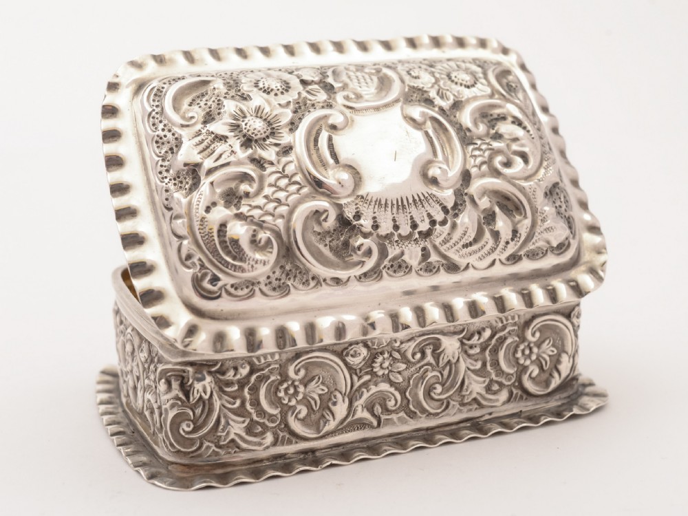 Edwardian Silver Trinket Box, Chester 1903 View V