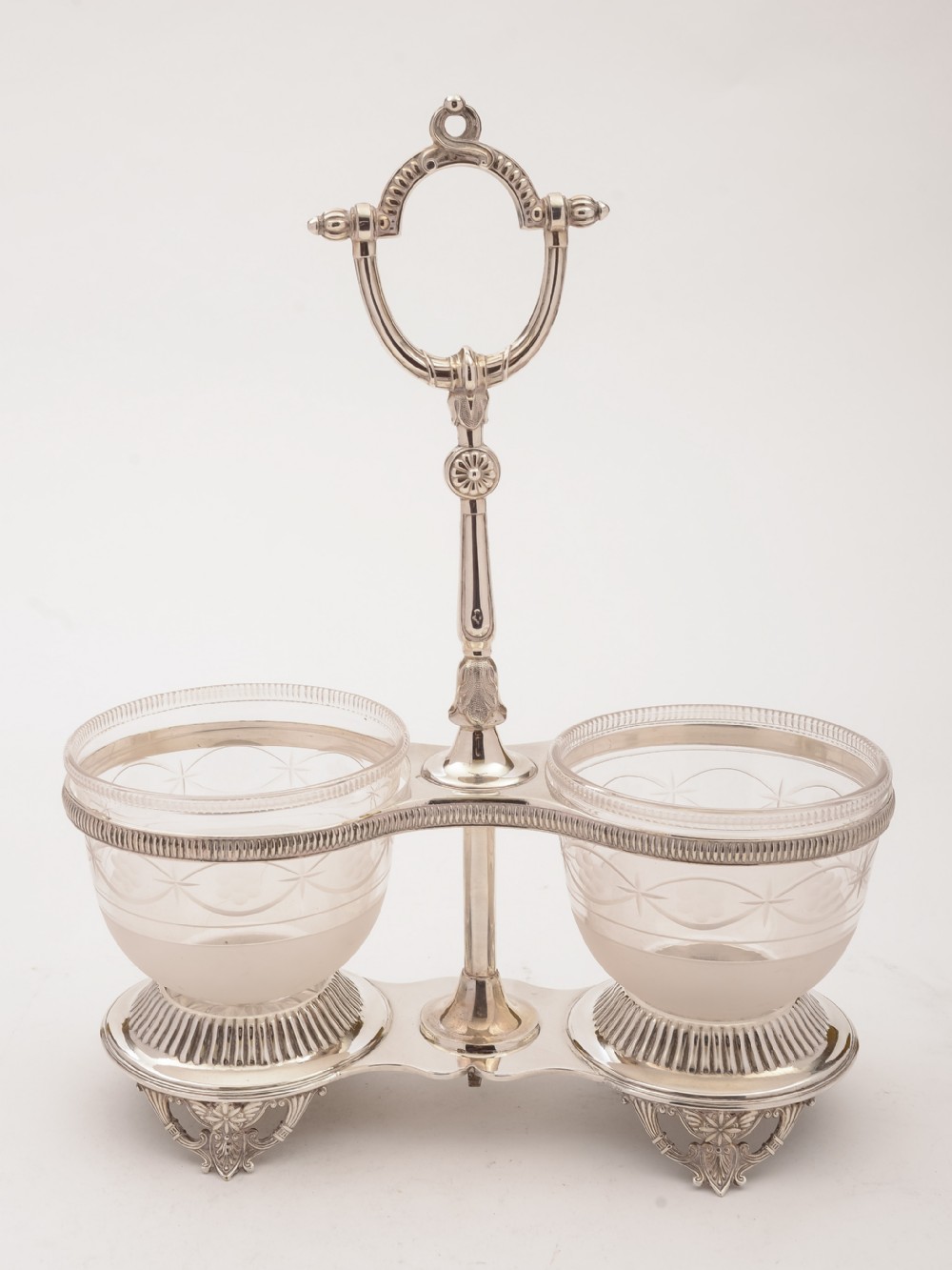 Victorian Silver Plated Cream and Sugar Set, 1870