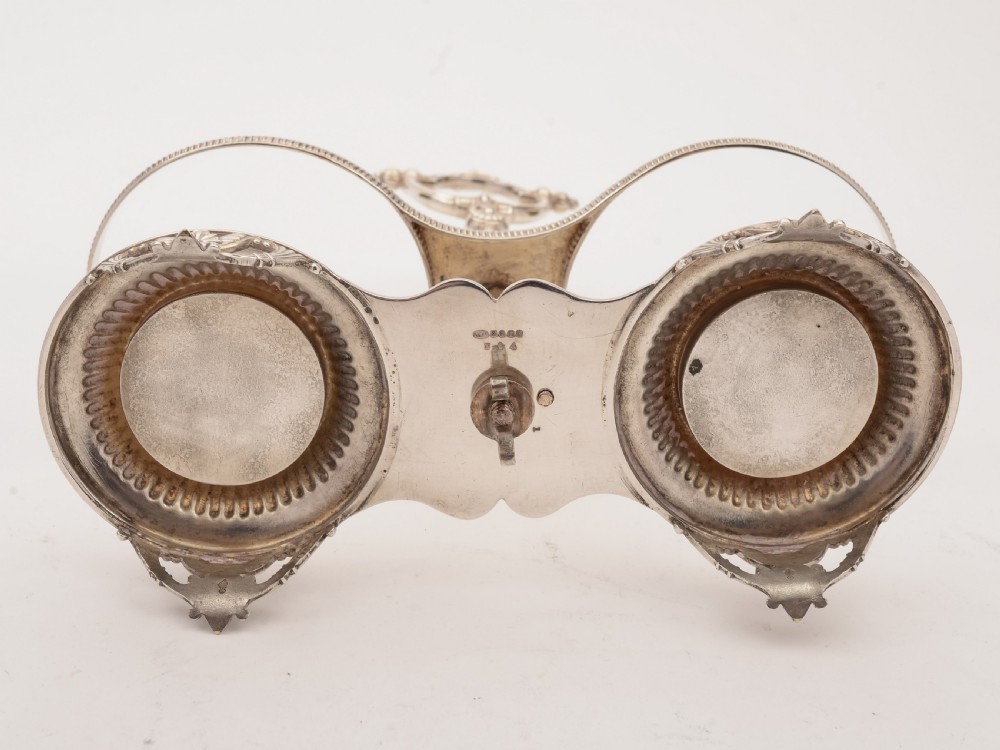 Victorian Silver Plated Cream and Sugar Set, 1870 View III