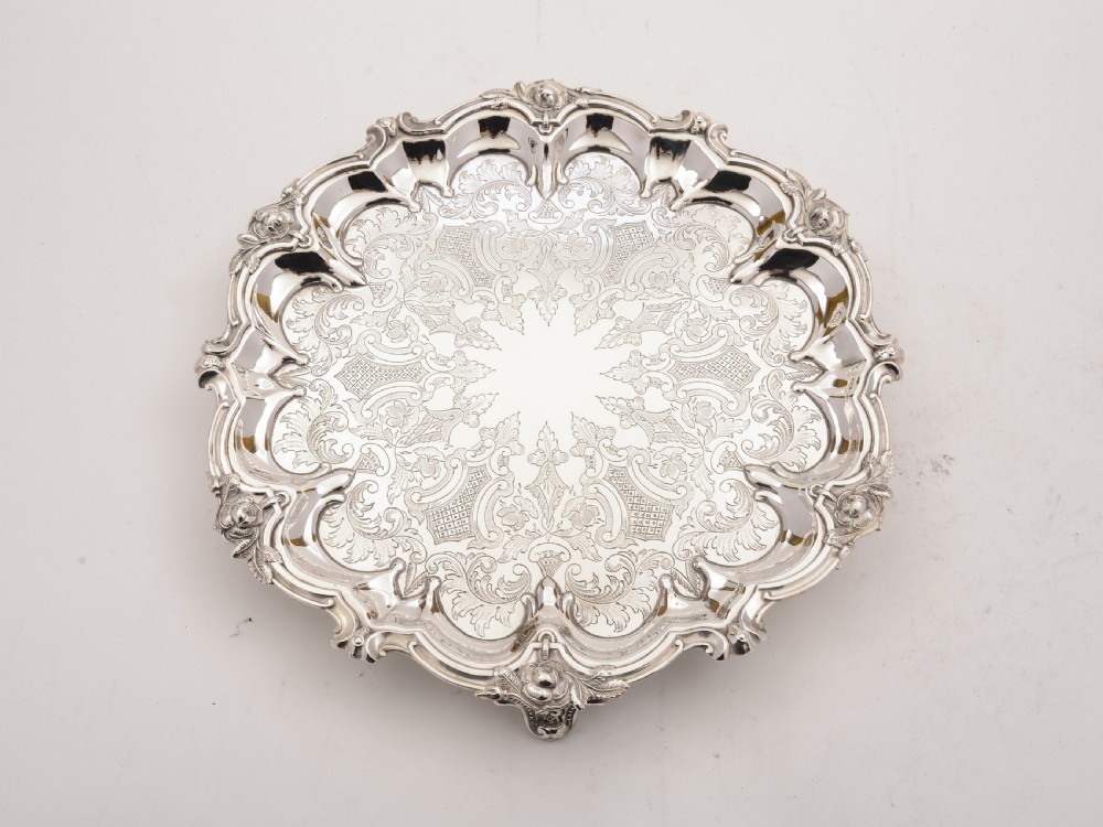 Victorian Silver Plated Salver, Circa 1880