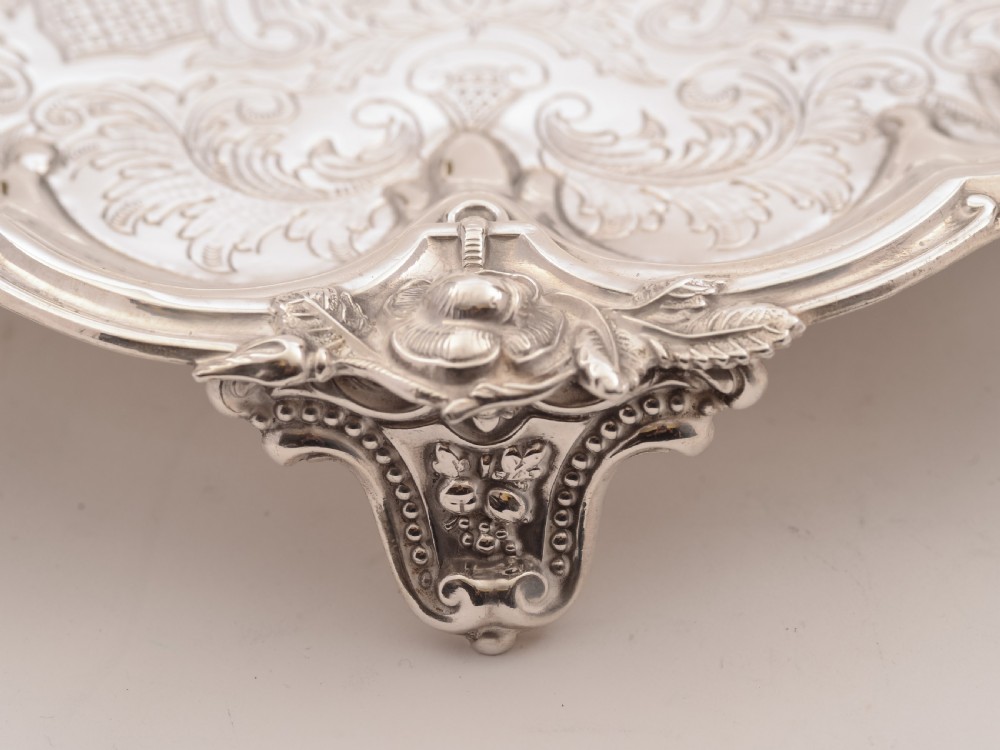 Victorian Silver Plated Salver, Circa 1880 View V
